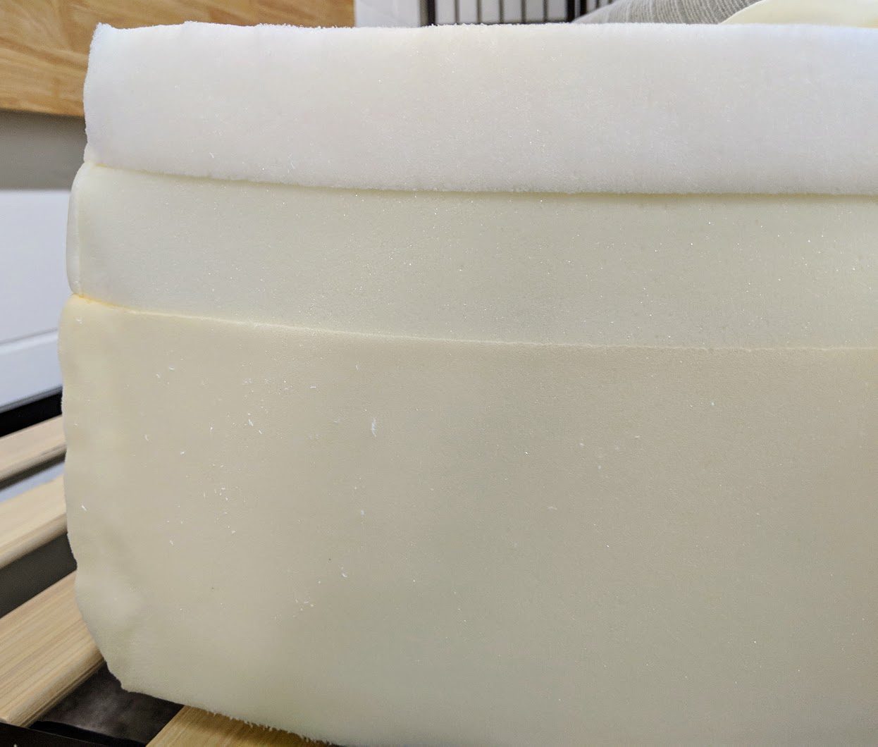 Leesa mattress on platform base