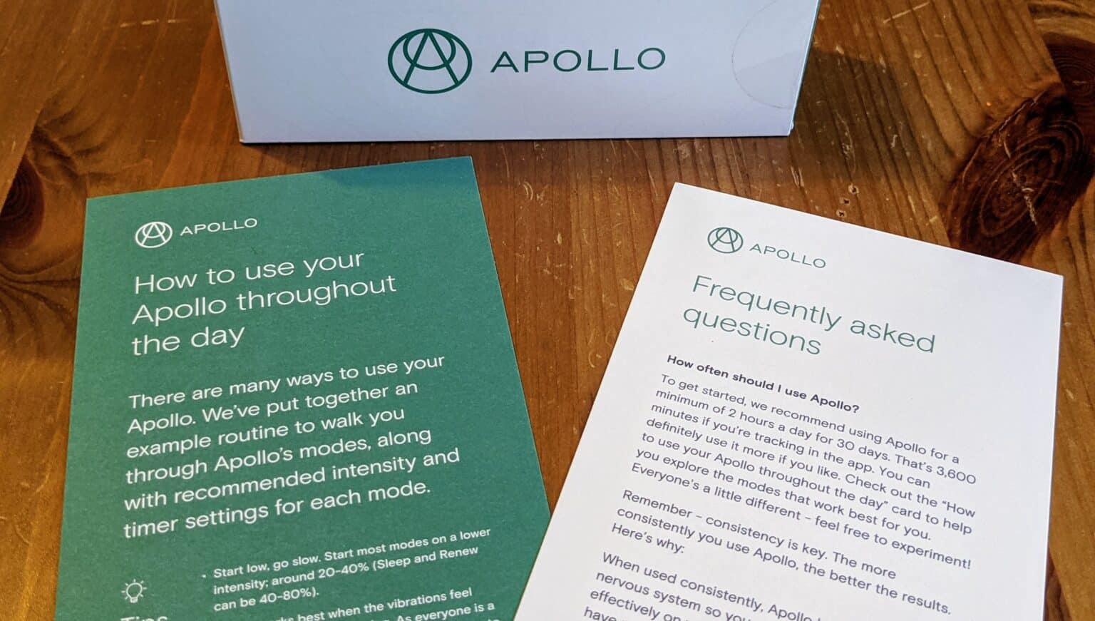 Apollo Neuro quick start guide