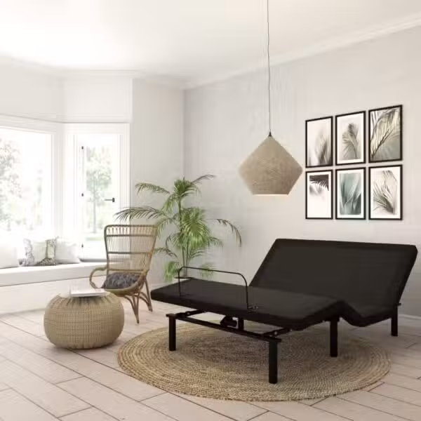 Yawnder 4.0 adjustable bed in modern bedroom