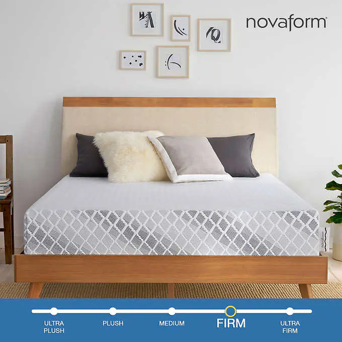 Novaform mattress in a modern bedroom