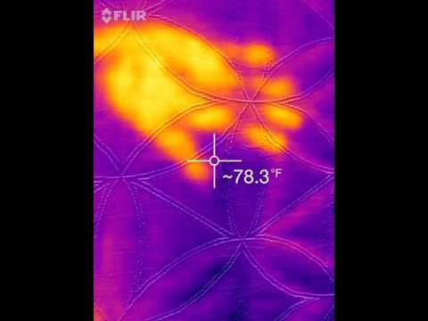 Tempur-Pedic heat retention test image