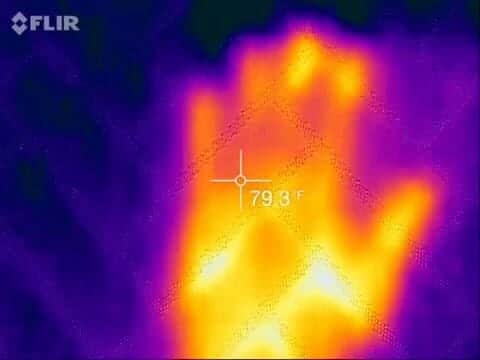 Mattress heat retention test chart