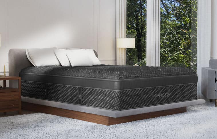 Helix Midnight Elite mattress in a bright showroom