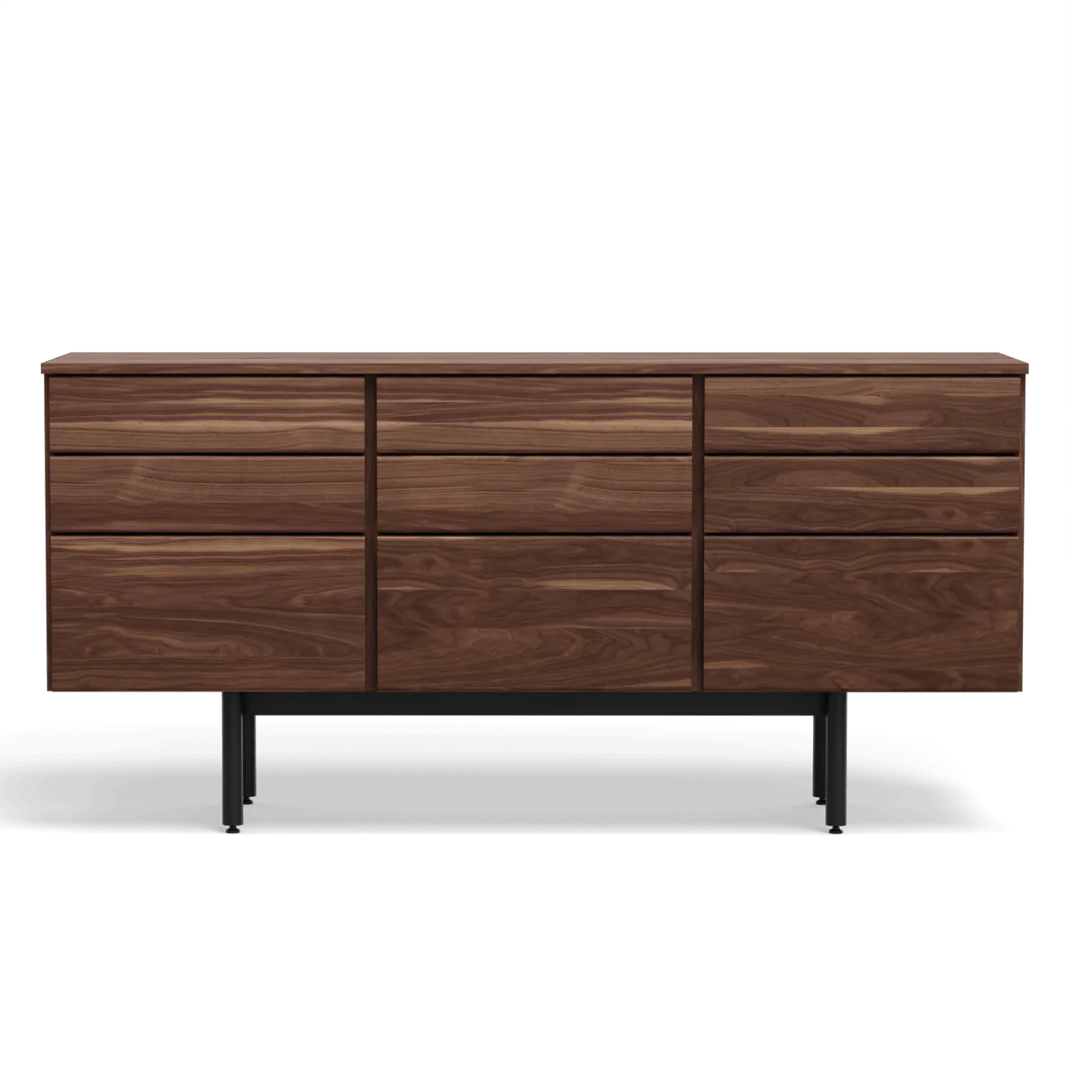 Walnut finish detail