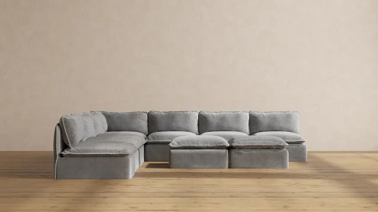 Anabei modular sofa in a neutral living room