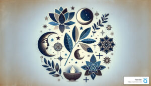 a collage of various symbols