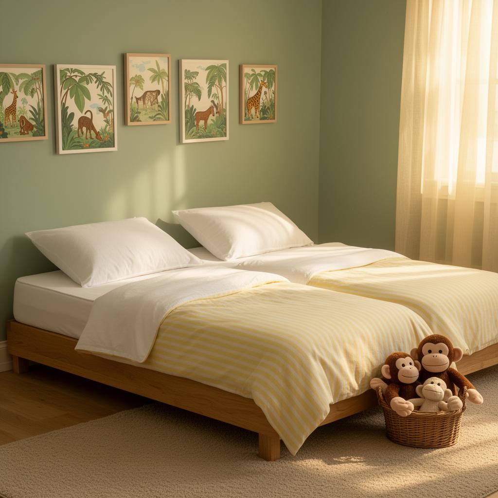 5 Little Monkeys mattress in a child’s bedroom