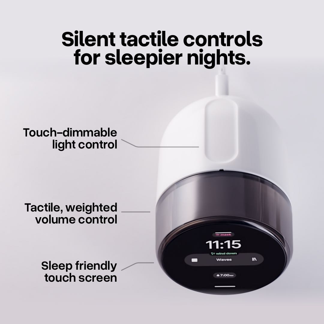 Hello Ambient Dreamie on a wooden bedside table