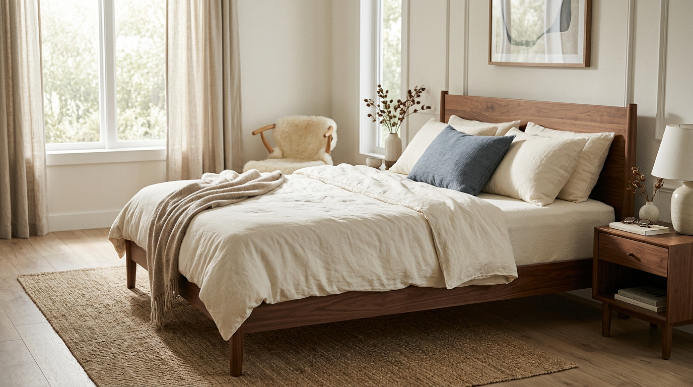 Tempur-Pedic ProAdapt in a modern Scandinavian bedroom