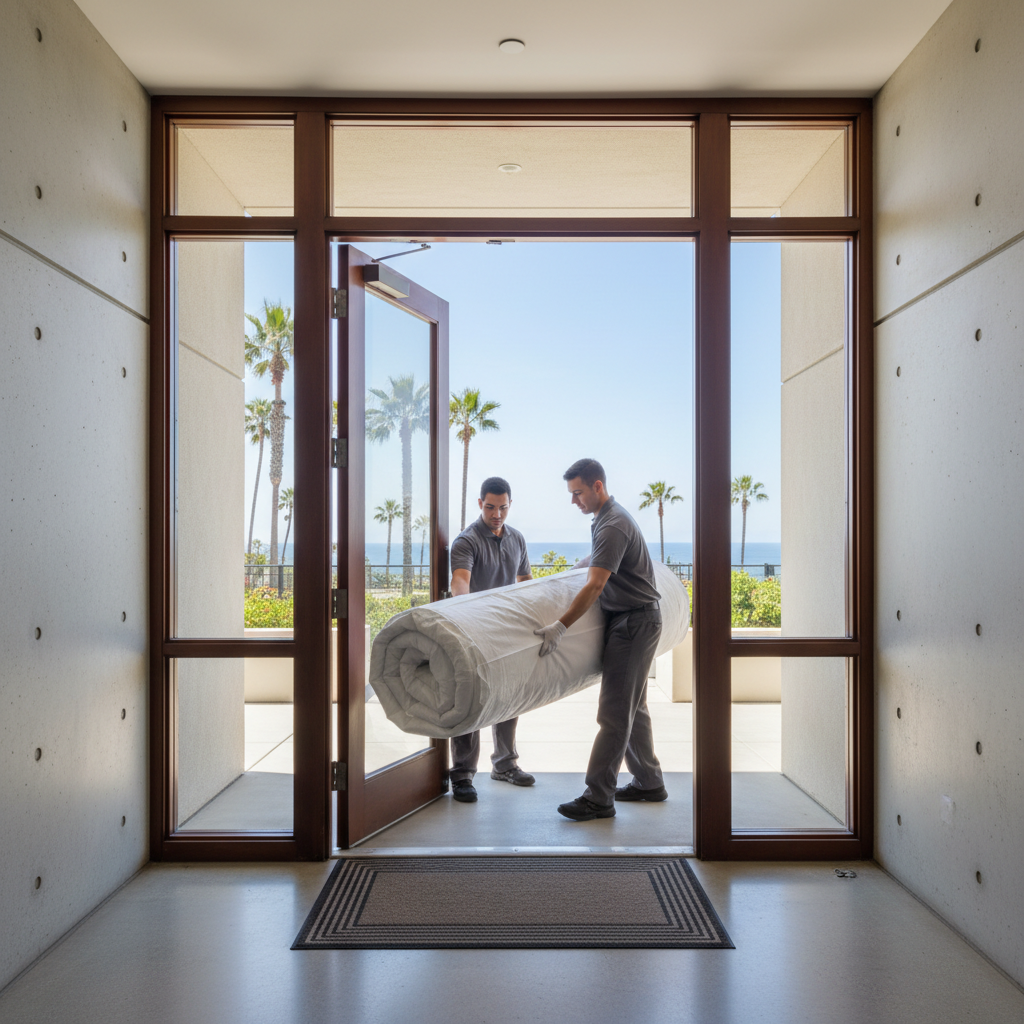 Will a King Mattress Fit? San Diego Apartment & Condo Stairwell Guide — illustration