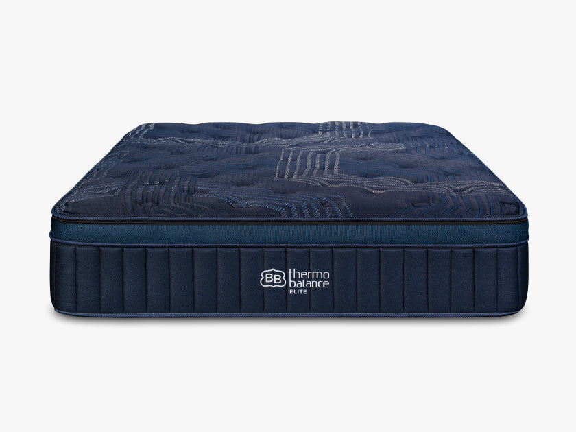 ThermoBalance Elite navy blue mattress front view