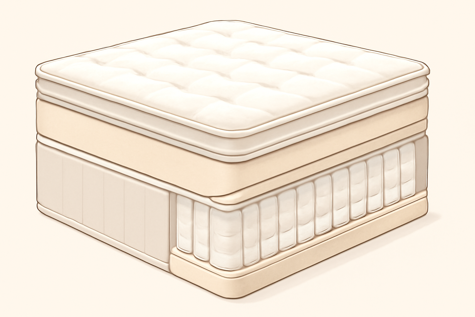 Affordable Mattresses That Don’t Feel Cheap (2026) — construction cross-section