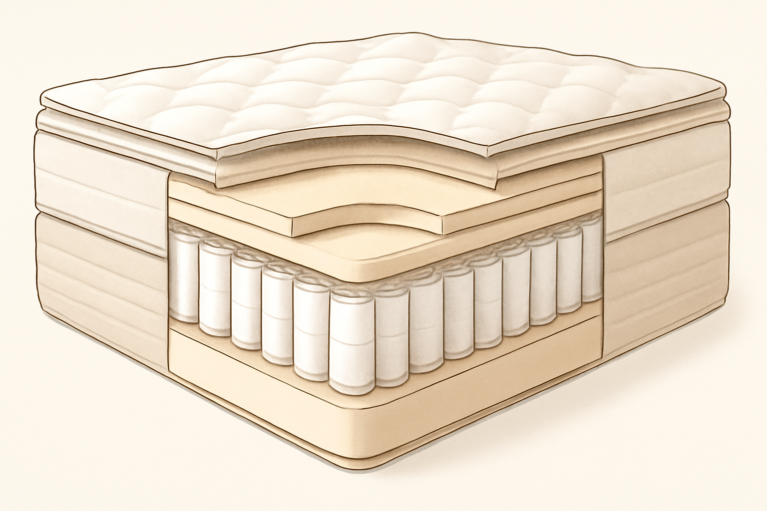Airweave Advanced Mattress Review — construction cross-section