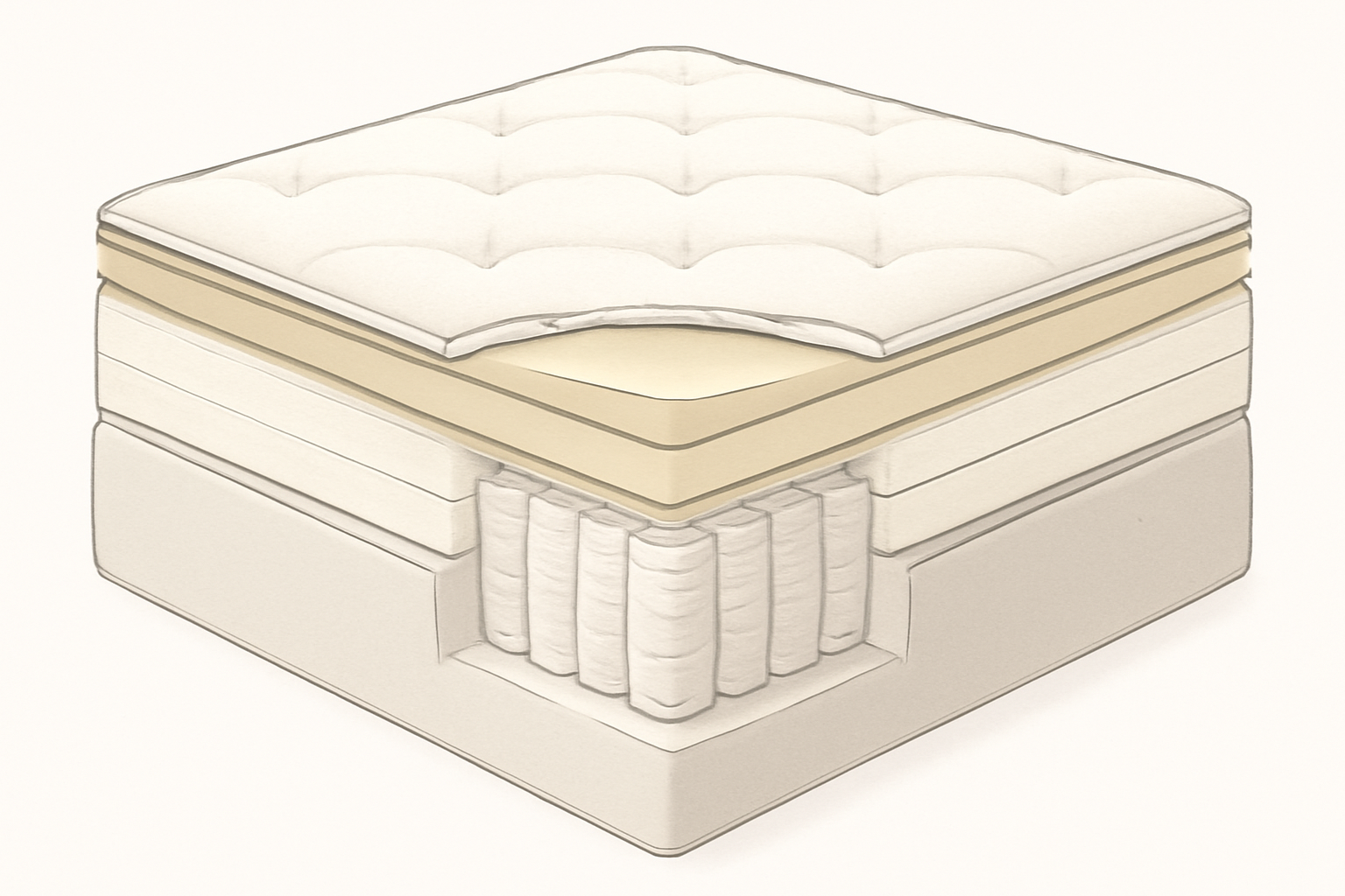 Aviya Mattress Review — construction cross-section