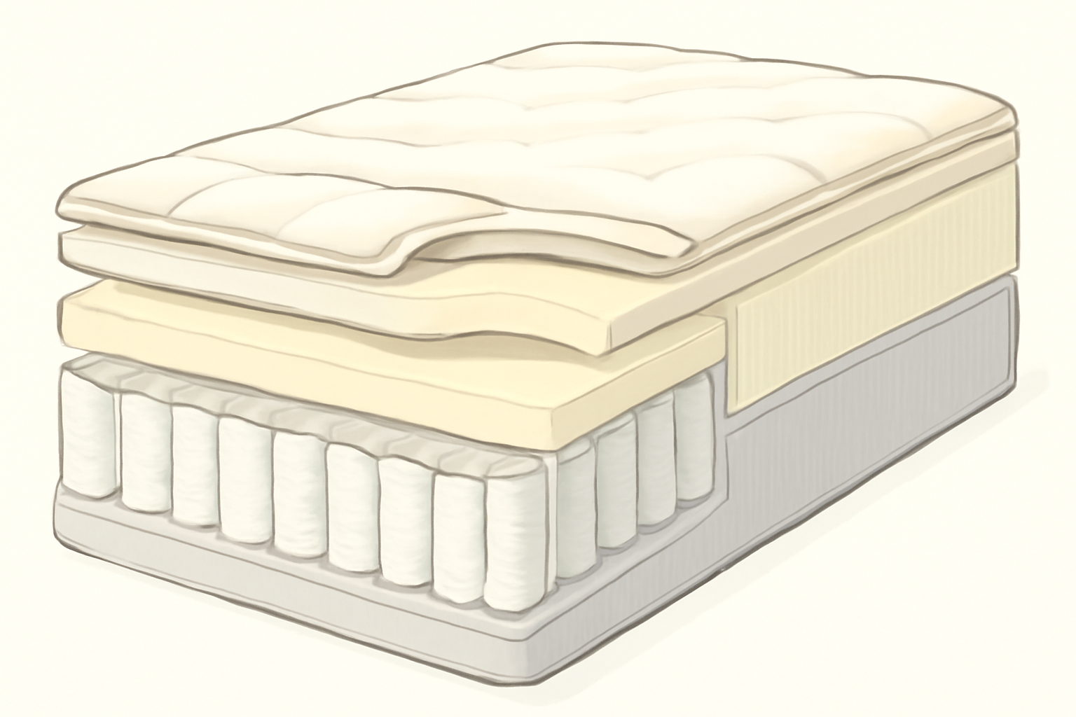 Avocado vs Saatva (2026): Which Eco-Luxury Mattress Wins? — construction cross-section