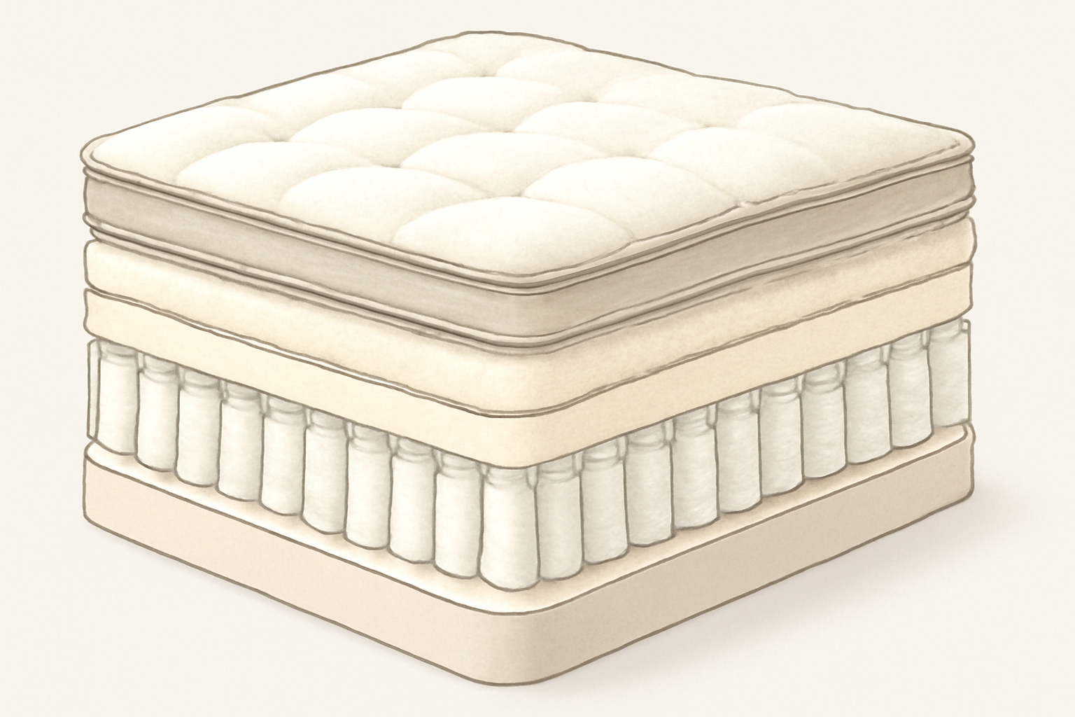 Mattress Financing Options with Bad Credit — construction cross-section