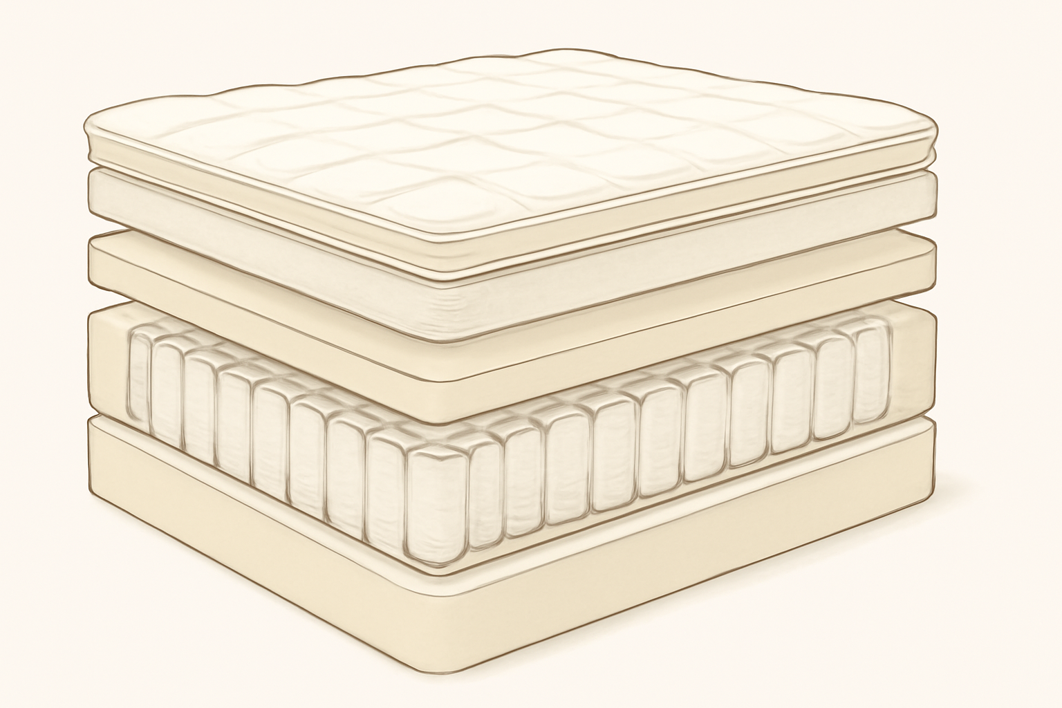 BB Kids Mattress Review — construction cross-section