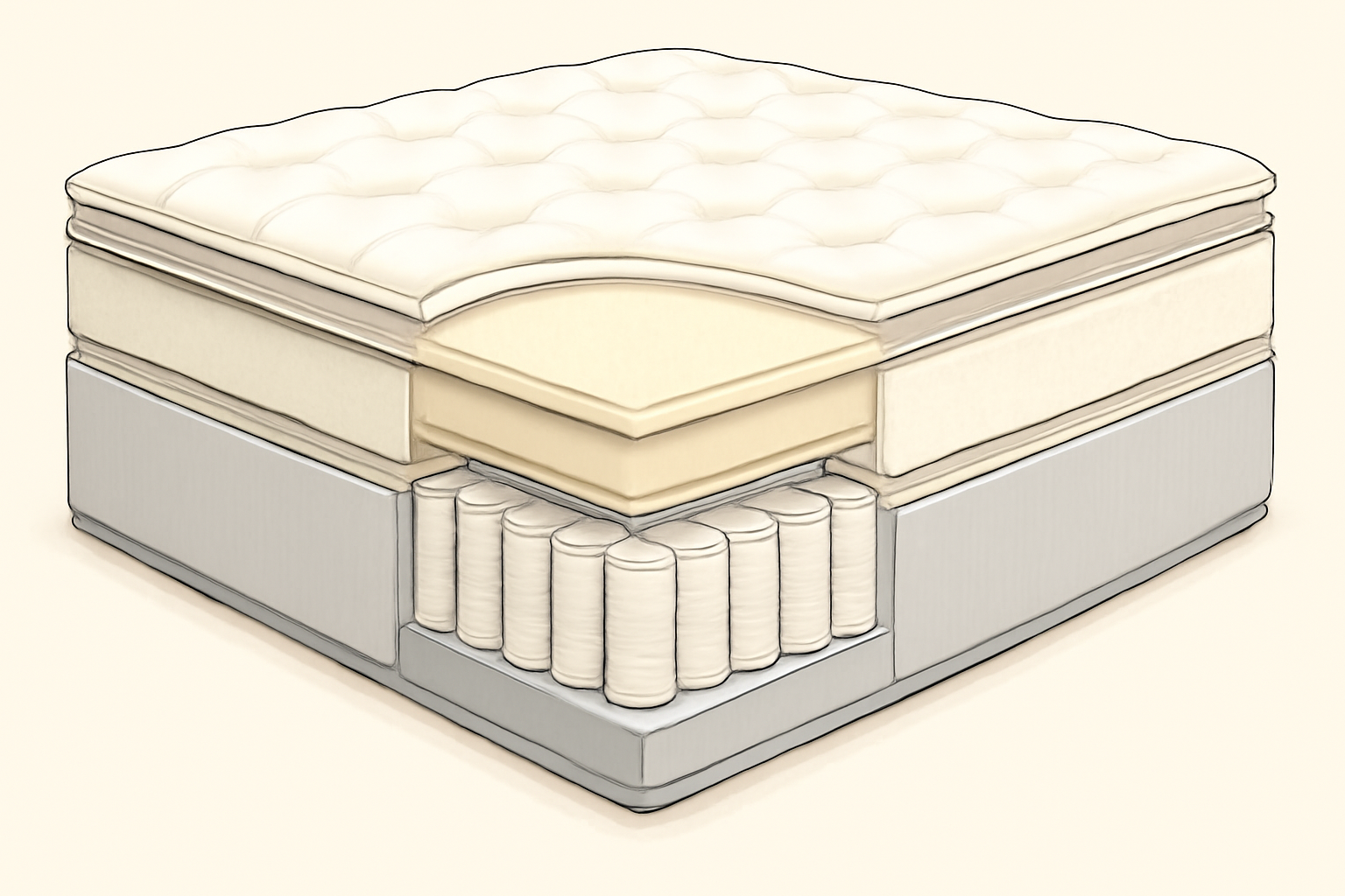 Bear Mattress Review: Recovery-Focused Bed for Active Sleepers — construction cross-section