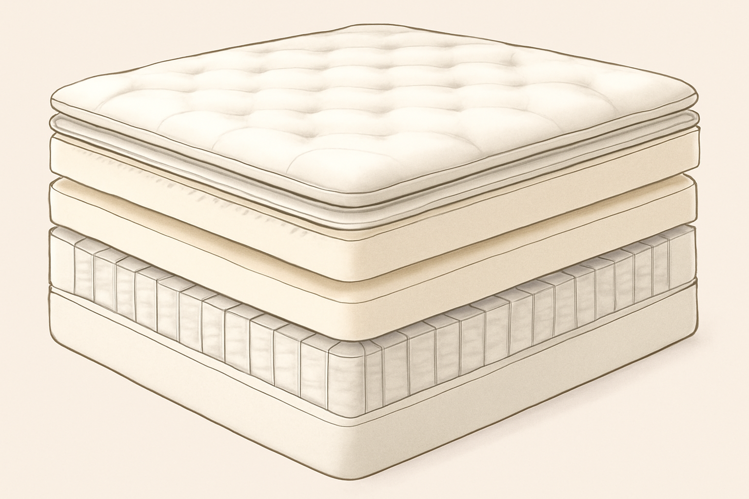 Bed-in-a-Box Mattresses: How to Pick One That Doesn’t Suck — construction cross-section