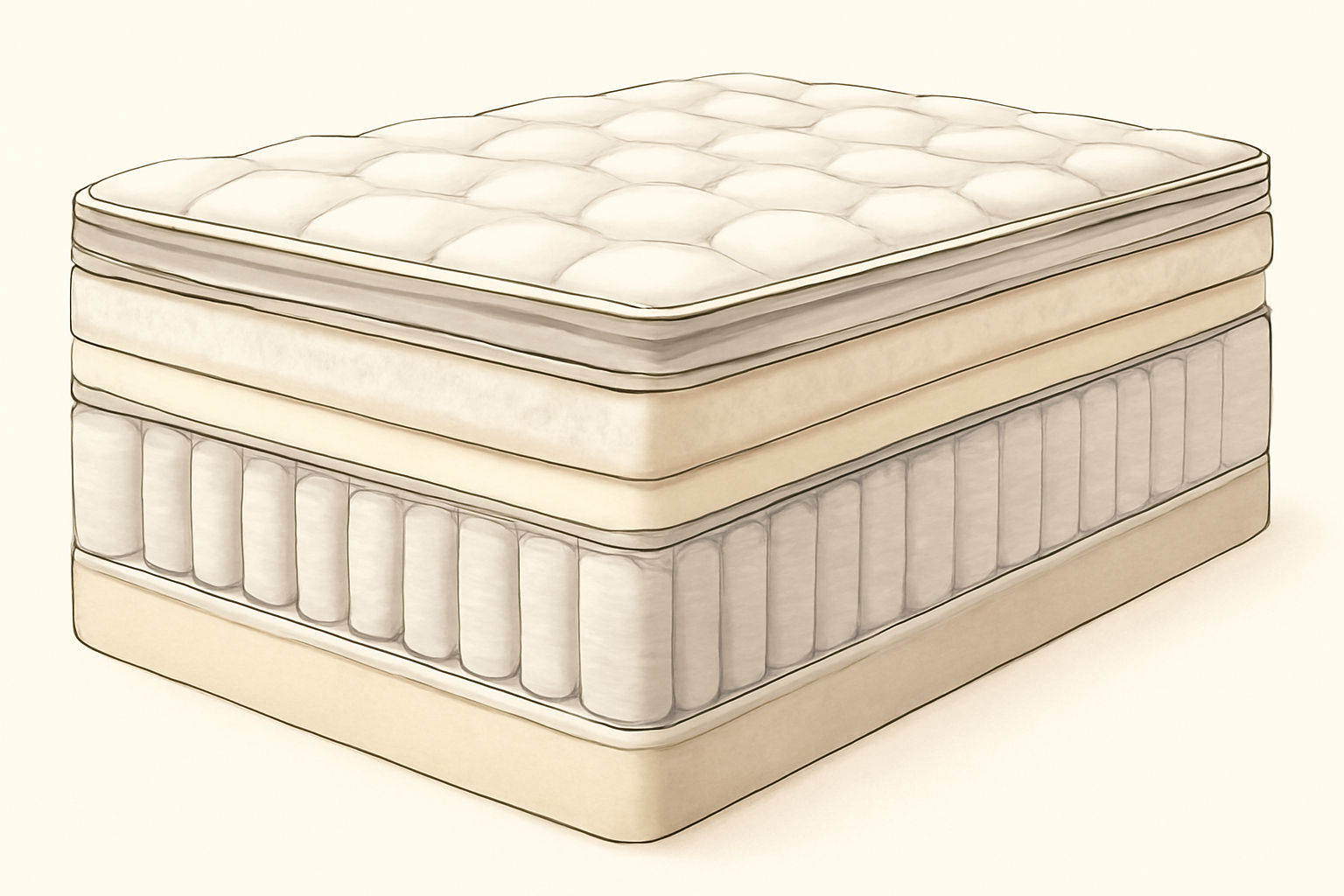 Best Bed Frame for a Saatva Mattress: 2026 Guide — construction cross-section