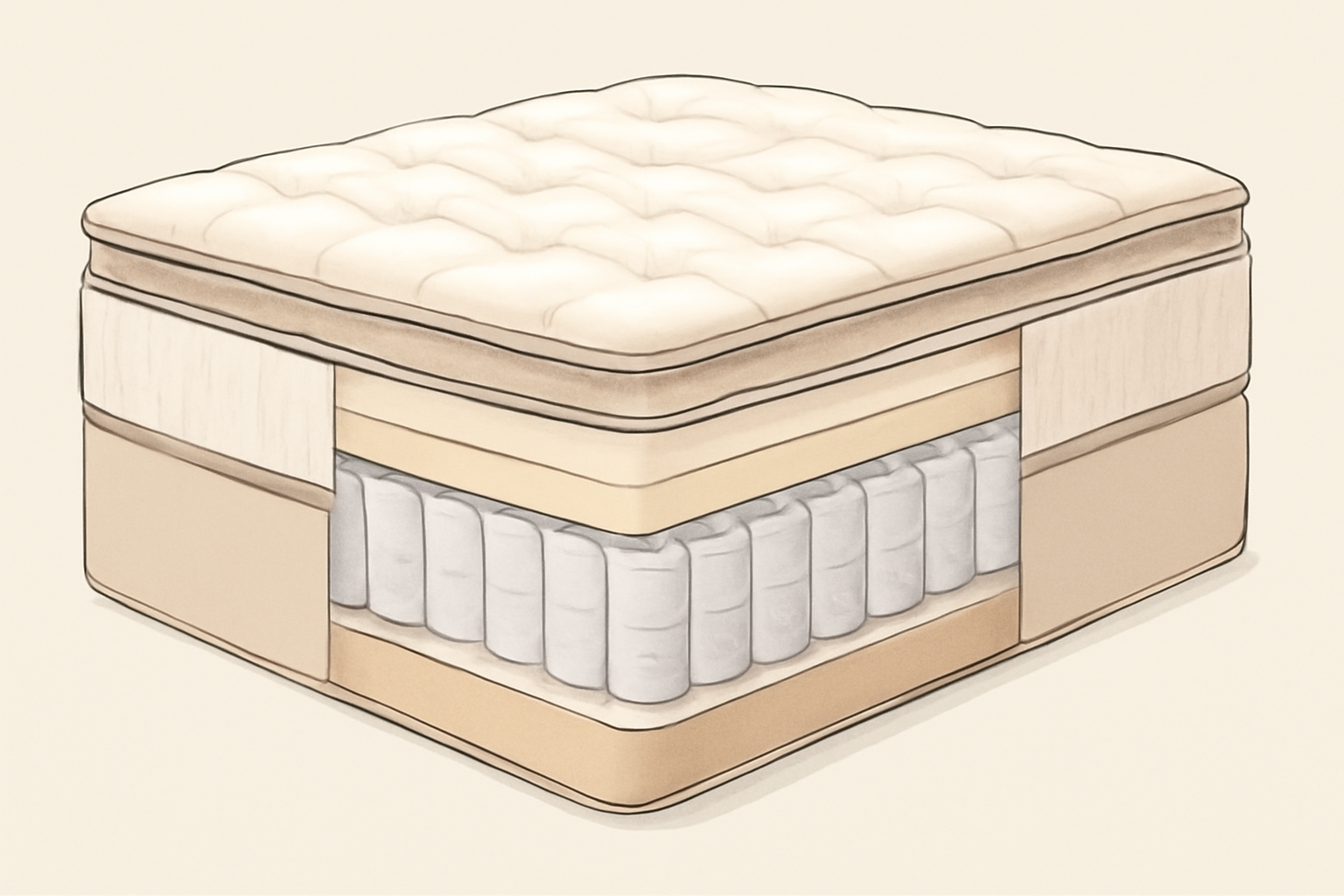 Best Luxury Mattress in 2026 — construction cross-section
