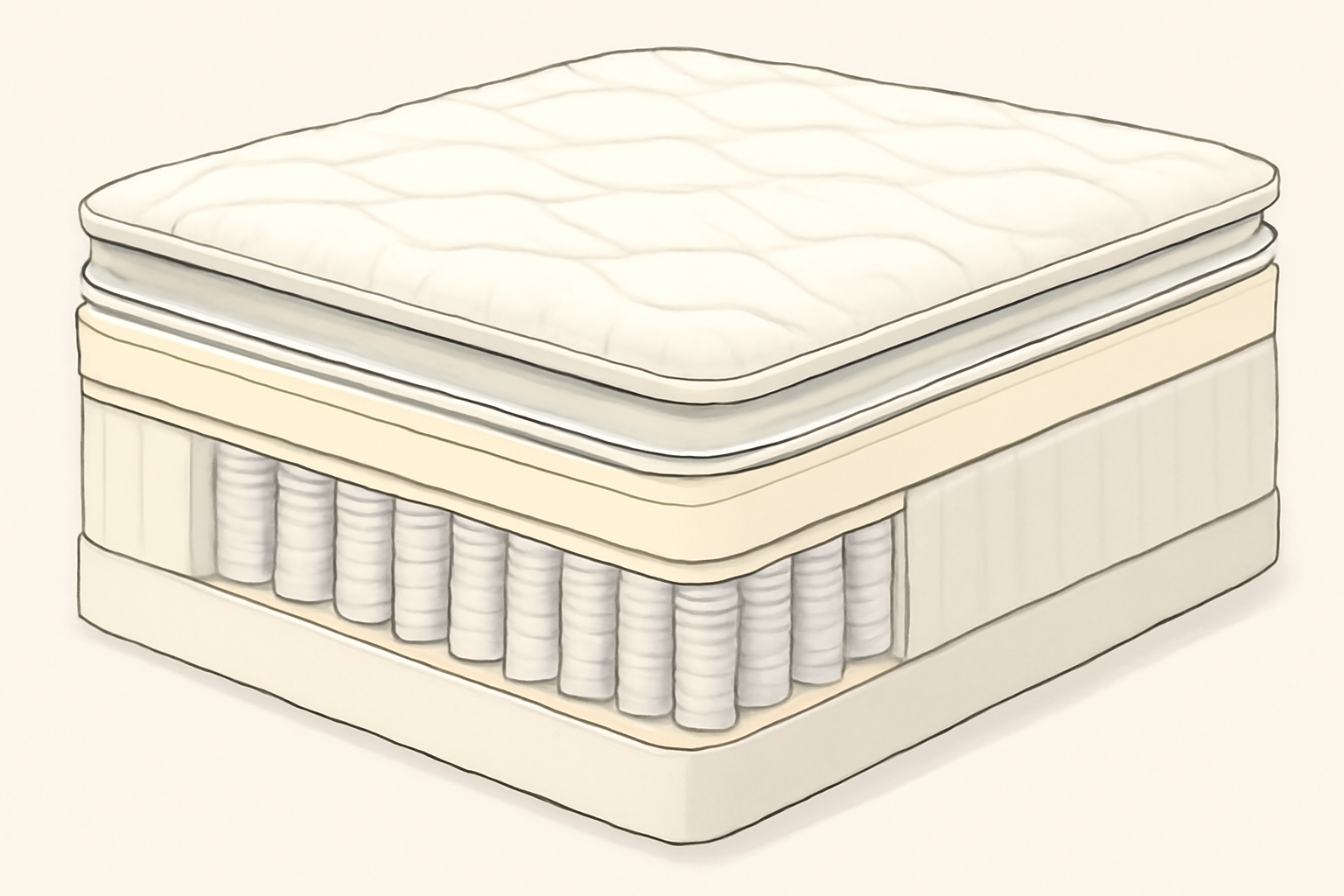 Best Mattress for Allergies in 2026 — construction cross-section