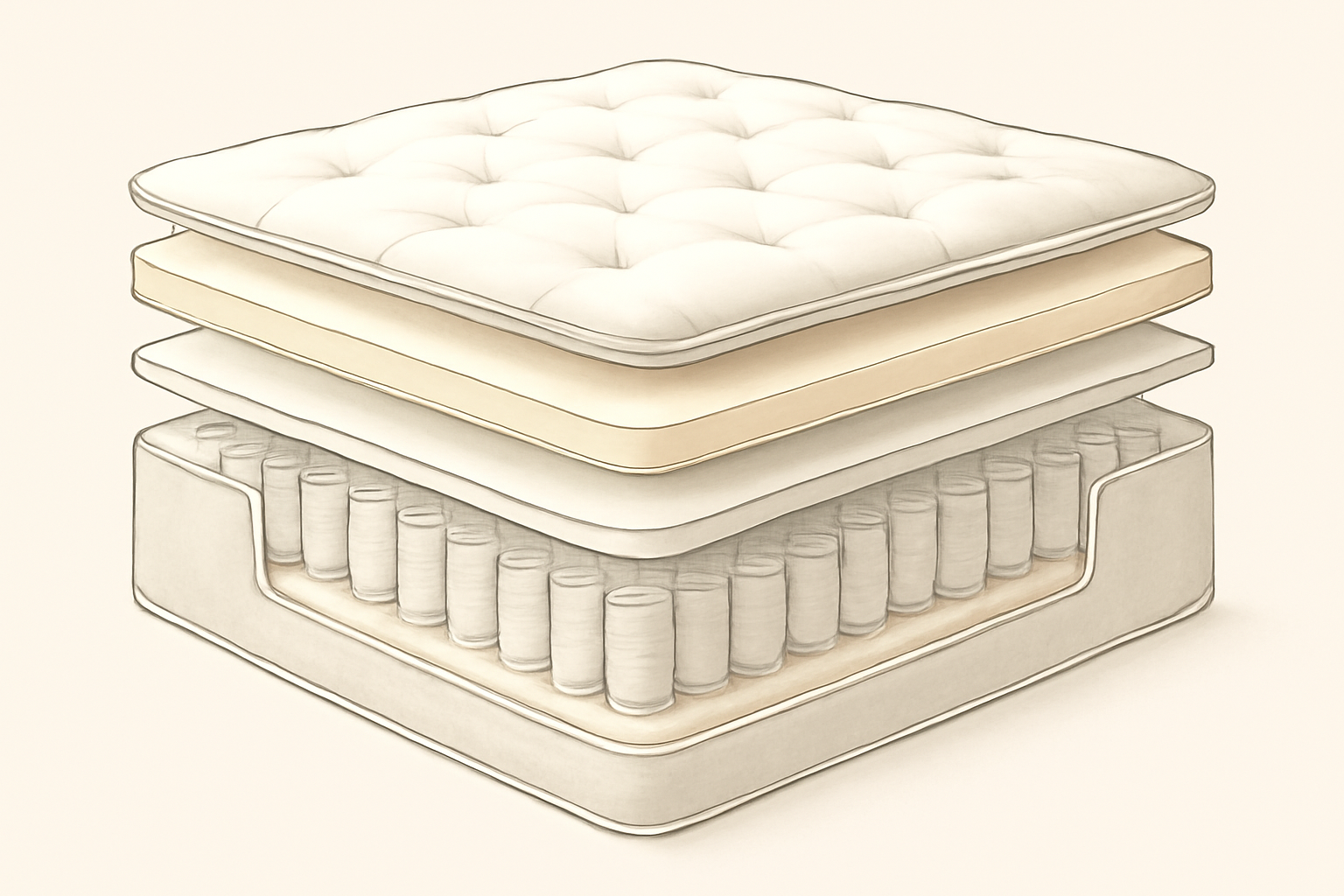 Best Mattress for Athletes: 5 Tested Picks (2026) — construction cross-section