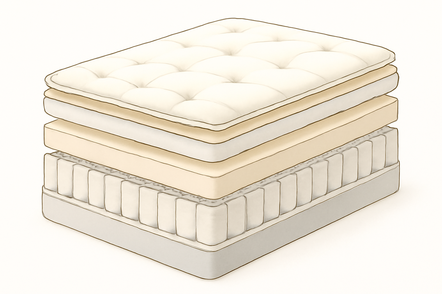 Best Mattress for Herniated Disc in 2026 — construction cross-section
