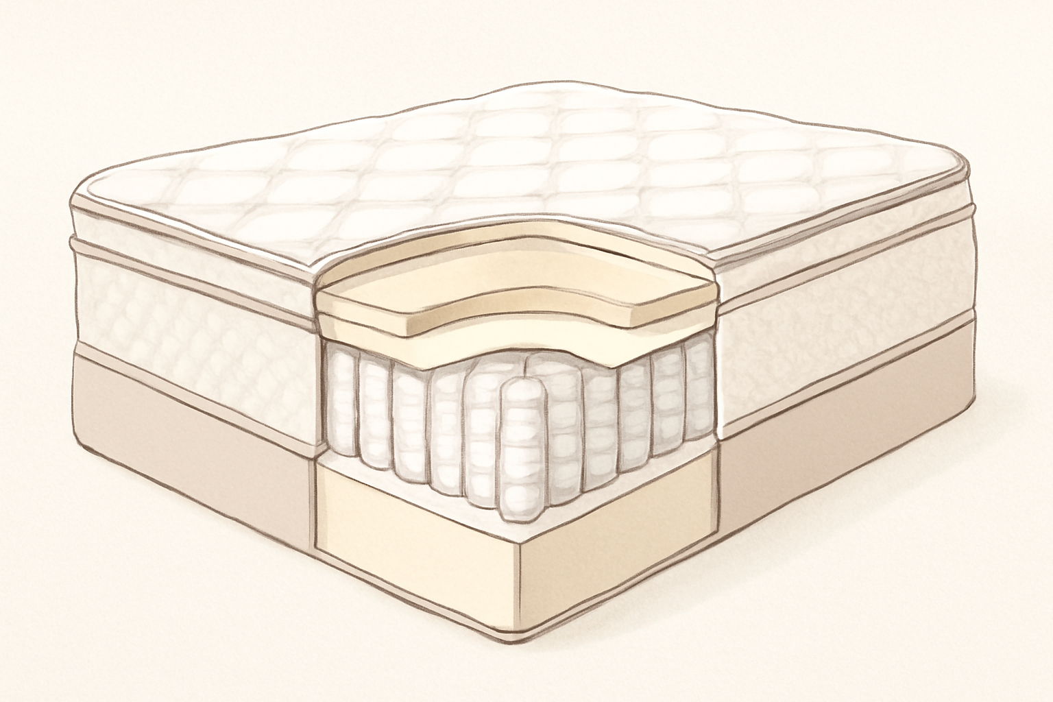 Best Mattress for Pregnancy (2026): OB-Reviewed Picks for Every Trimester — construction cross-section