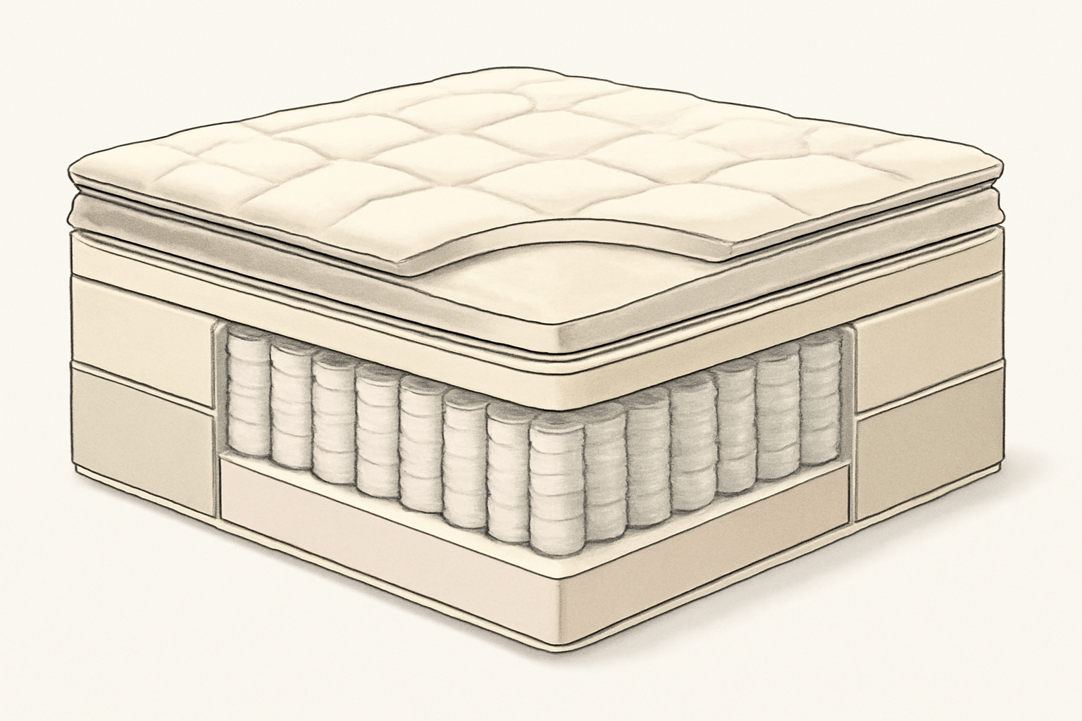Best Mattress for Restless Leg Syndrome in 2026 — construction cross-section