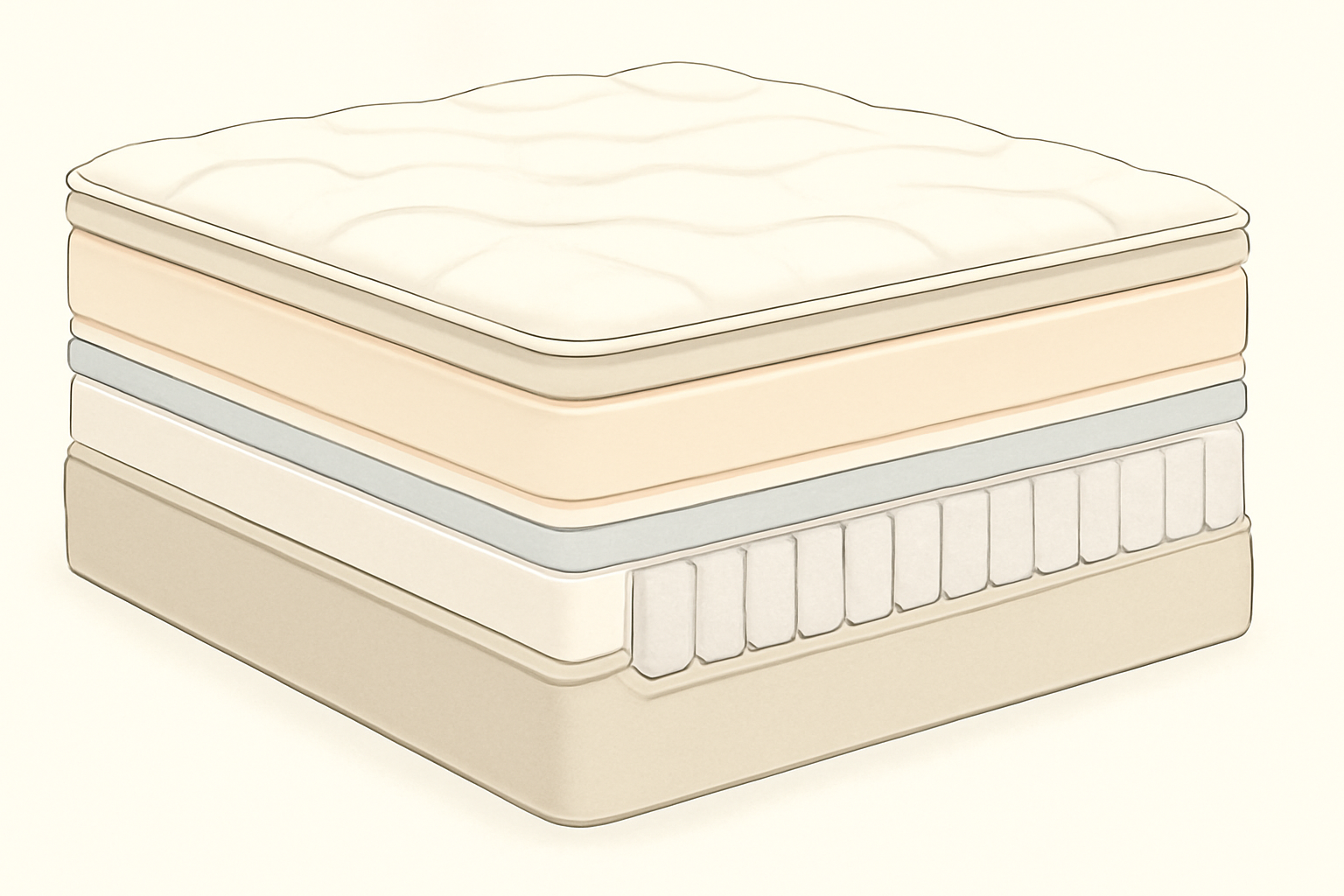 Best Mattress in a Box in 2026 — construction cross-section
