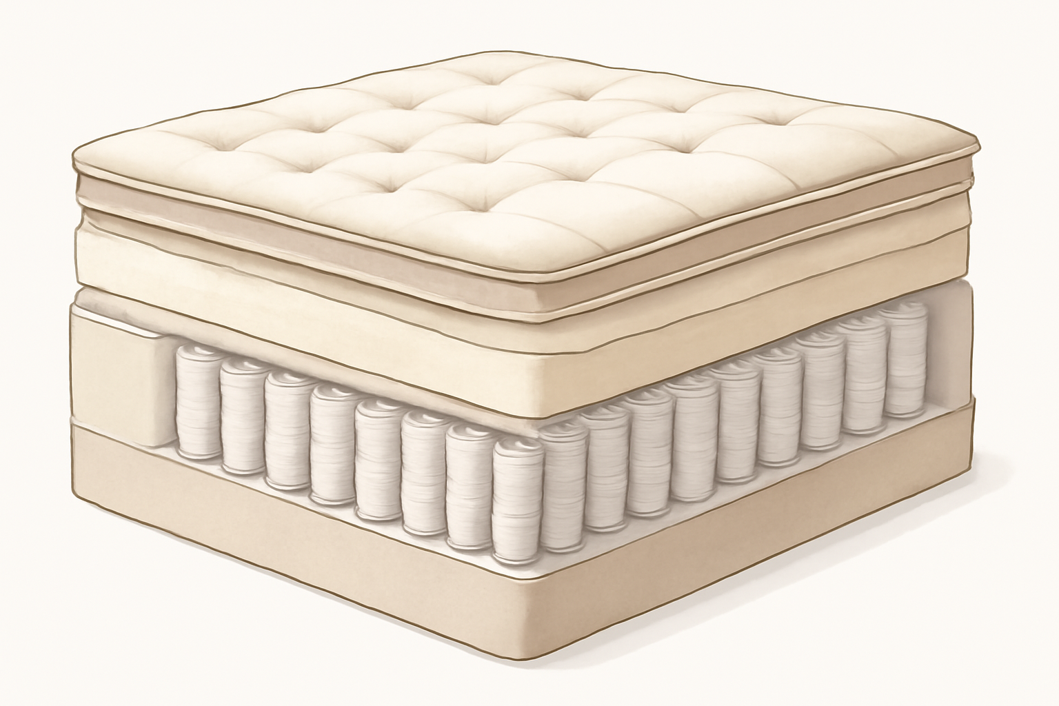 Best Mattress Under $1,000 in 2026 — construction cross-section