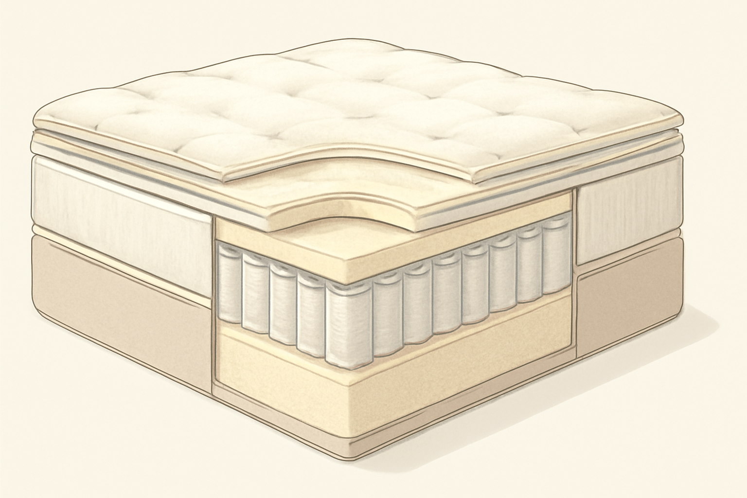 Best Mattress Under $2,000 in 2026 — construction cross-section