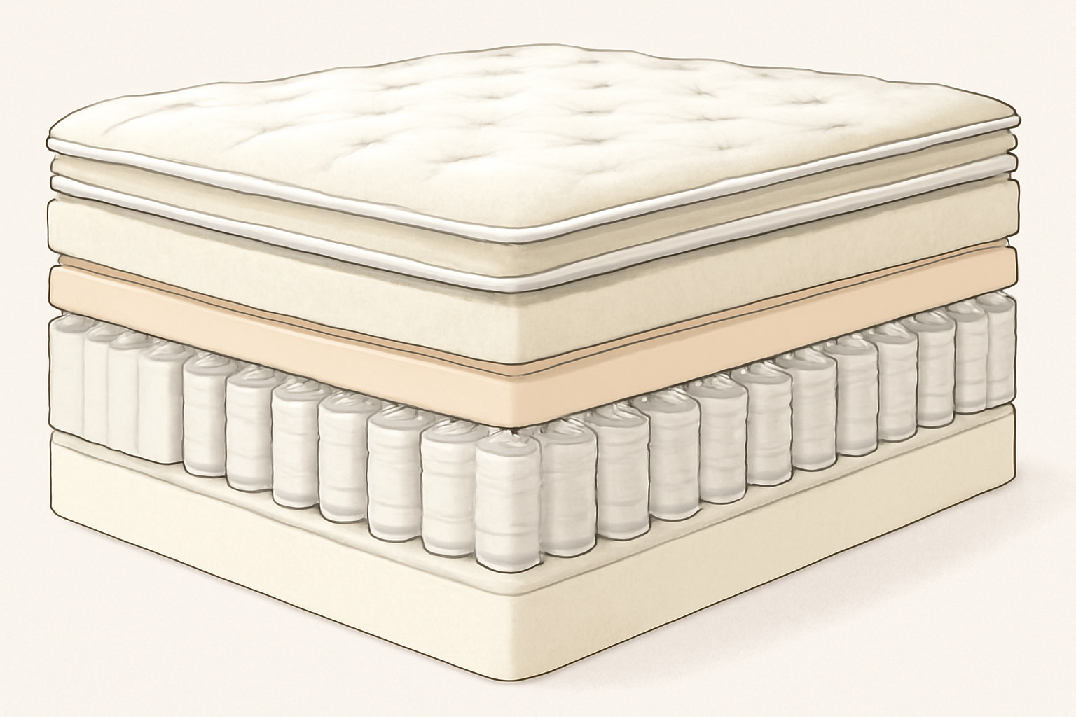 Best Mattress for Teens in 2026 — construction cross-section