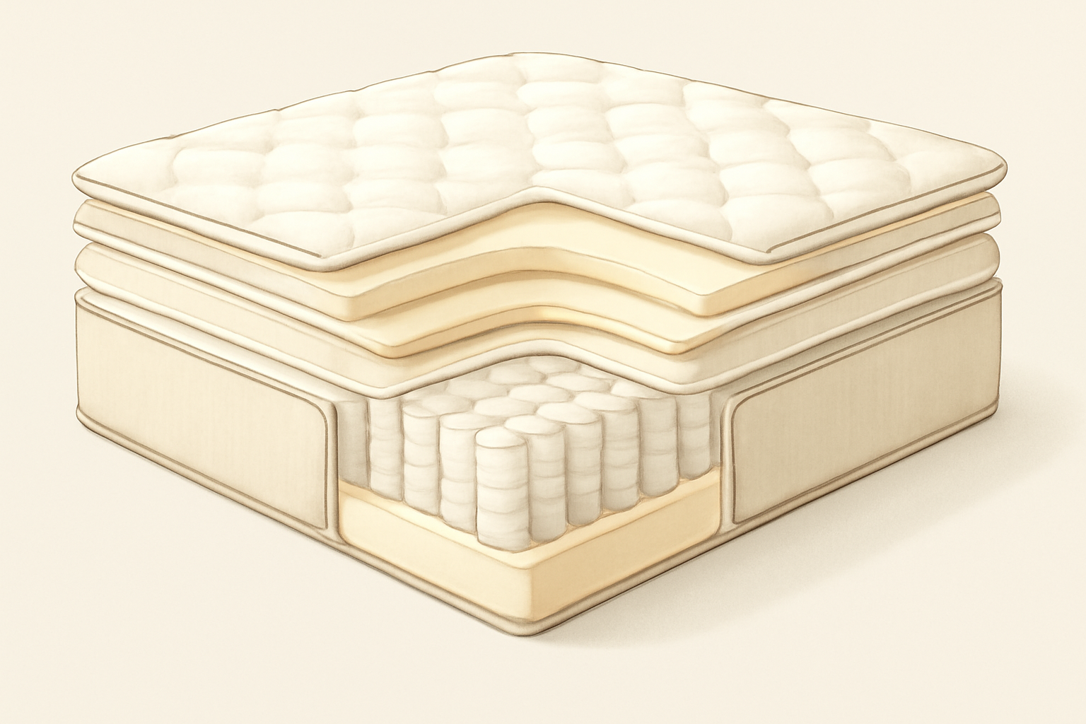 Best Saatva Mattress for Back Pain 2026 — Matched by Condition — construction cross-section