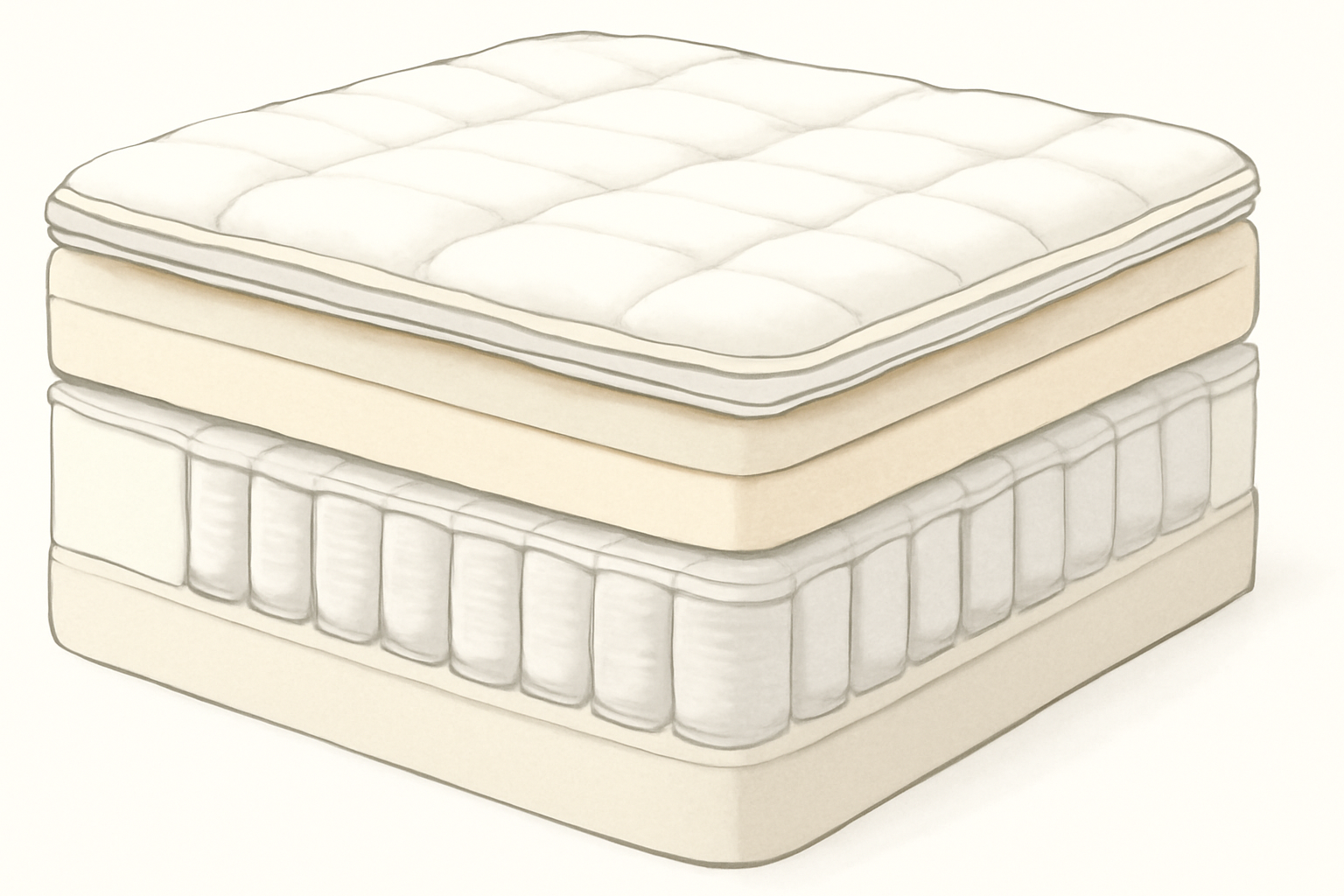 Casper vs Purple (2026): Which Mattress Actually Wins? — construction cross-section