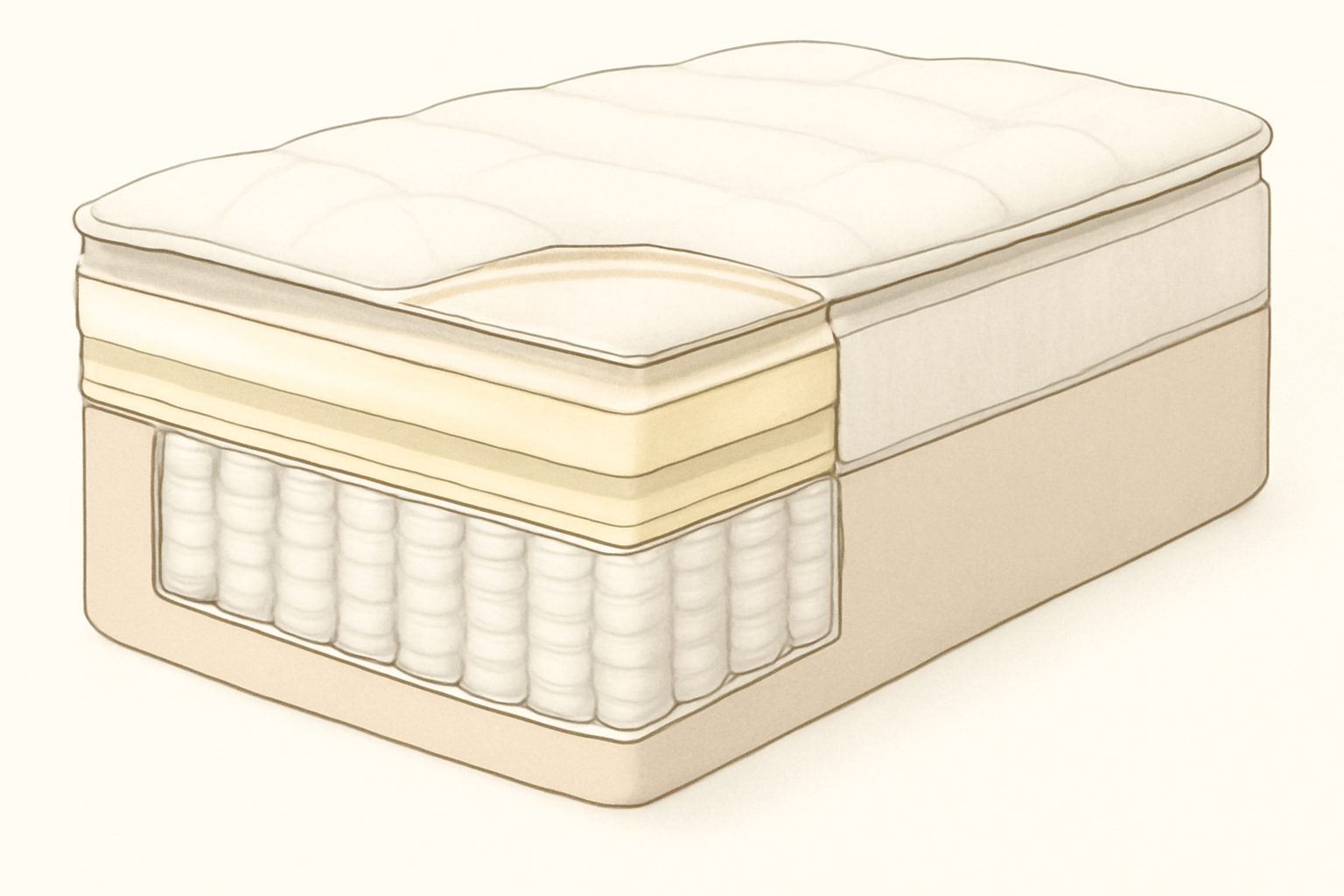 Egg Crate vs. Memory Foam Mattress Topper Which is Better? Top 10 Revealed! — construction cross-section
