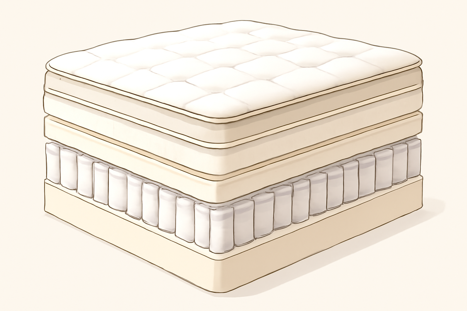 Evercool Comforter Review — construction cross-section