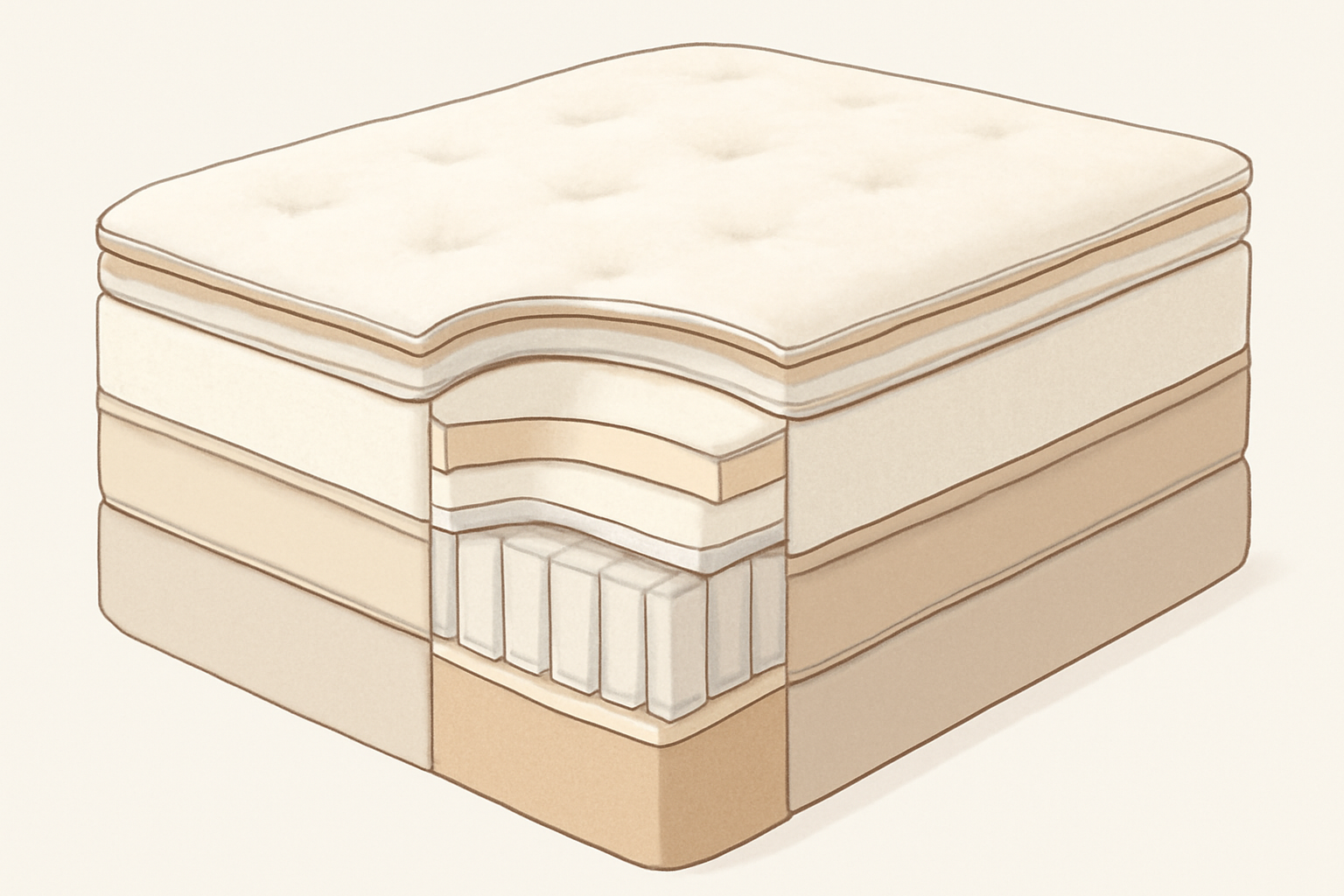 How Many Calories Do You Burn Laying in Bed All Day? — construction cross-section
