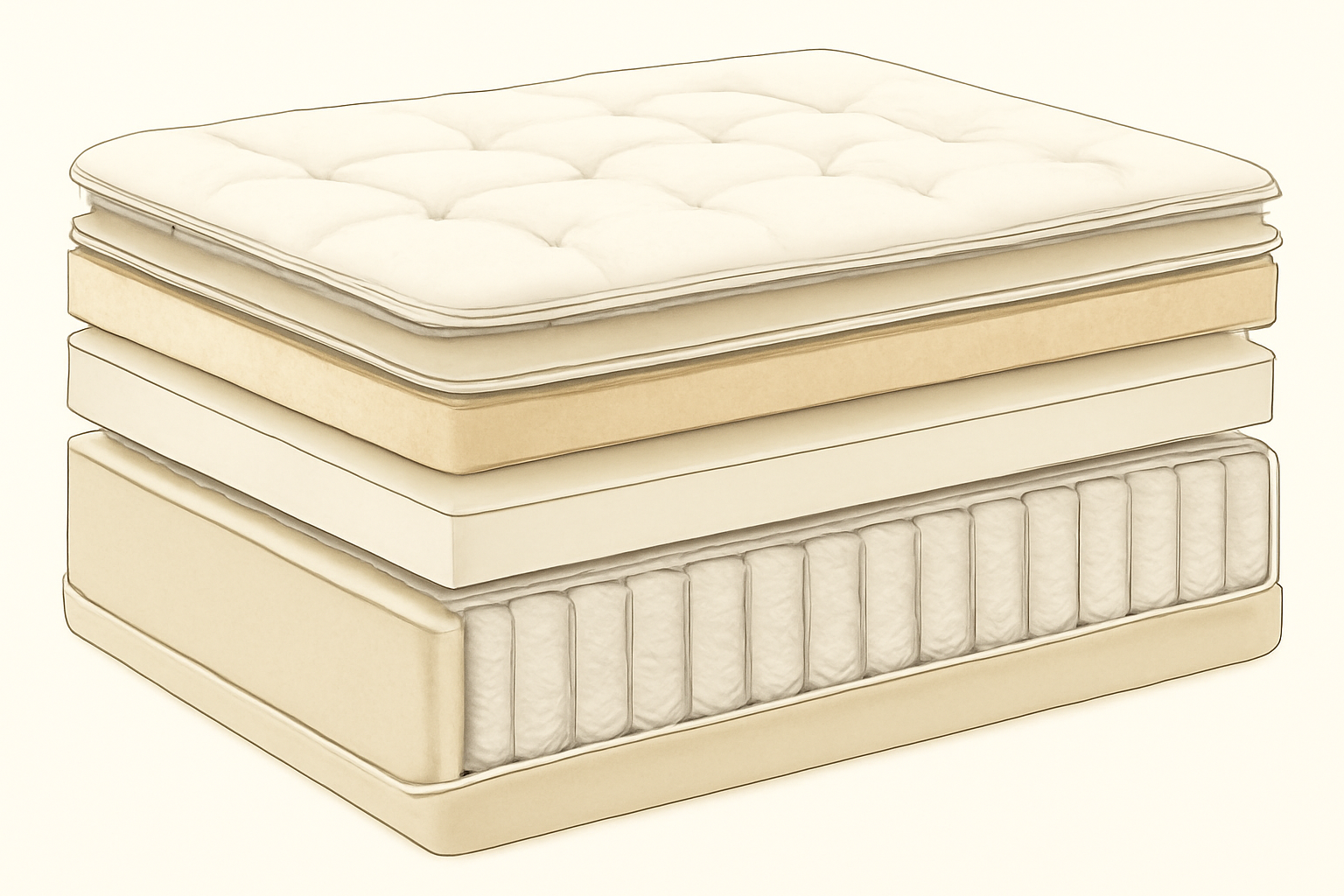 Hypoallergenic Mattress Toppers: Must-Have Allergy Relief — construction cross-section