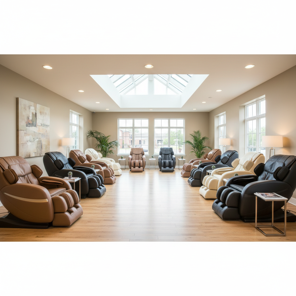Massage chair showroom interior