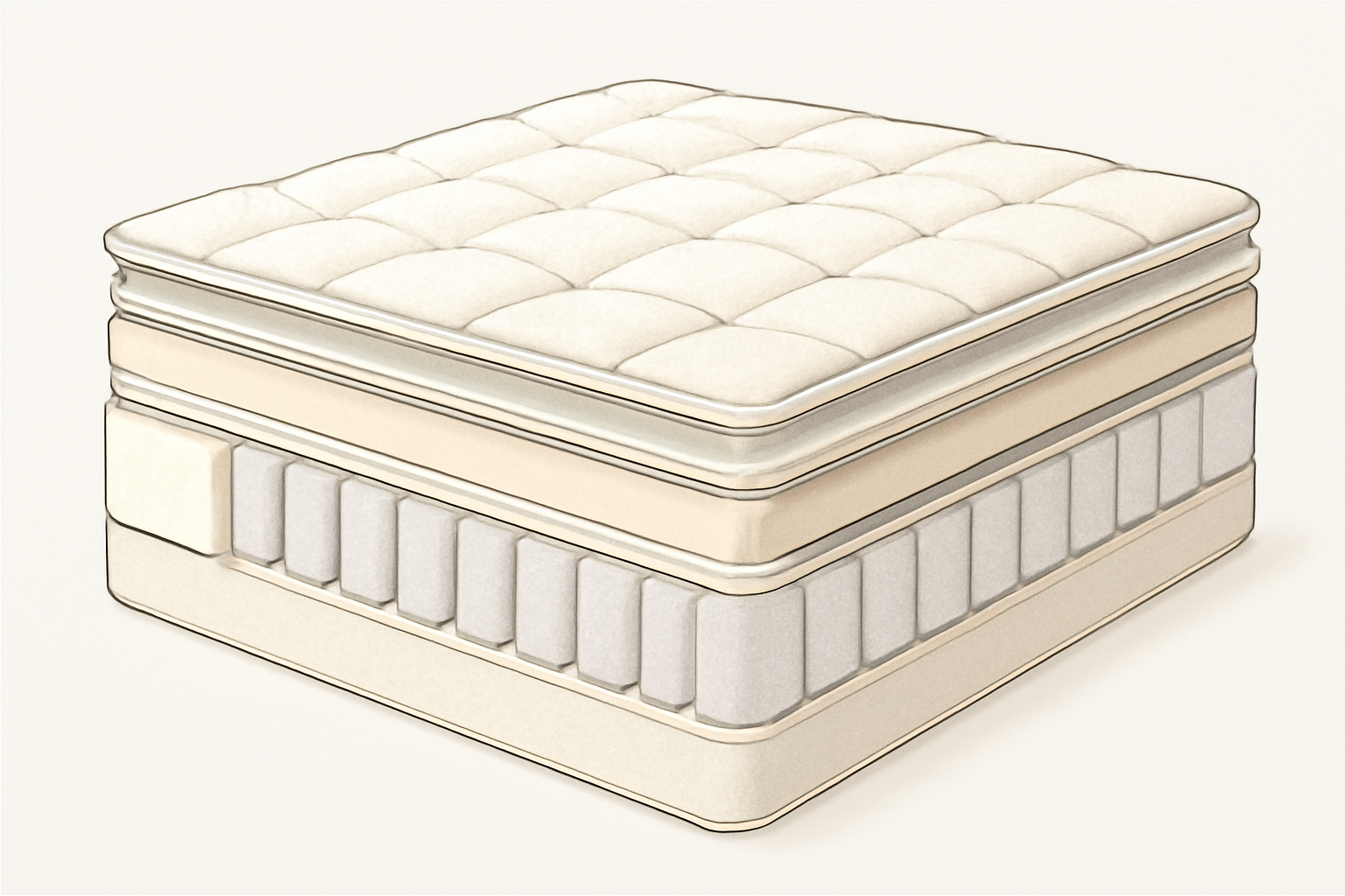 Best Mattress Protectors for San Diego’s Coastal Humidity — construction cross-section