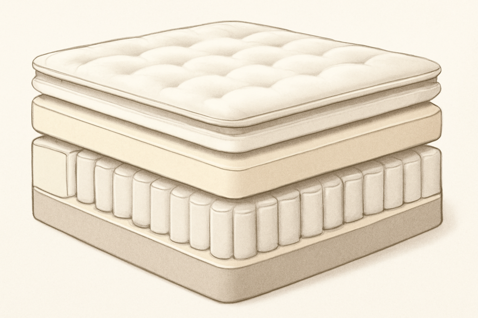 Best Mattress Toppers for Herniated Disc Pain: Must-Have Relief — construction cross-section