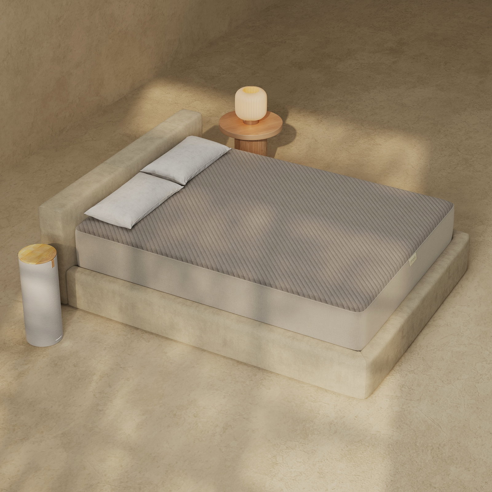 Orion Sleep System installed on a bed in a bedroom