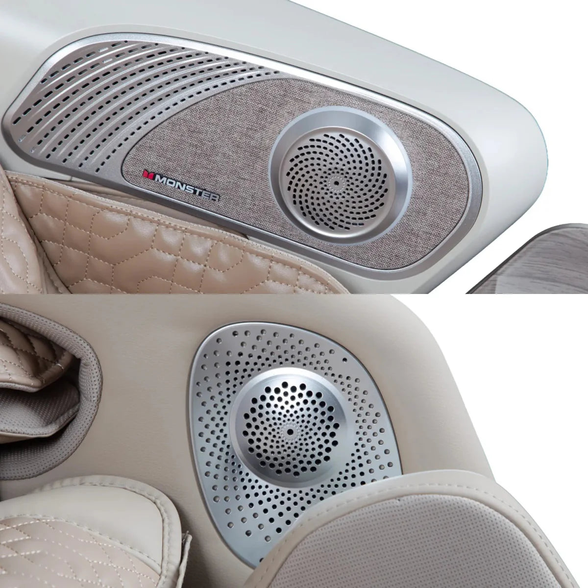 Bluetooth surround sound speakers in the shoulder wings