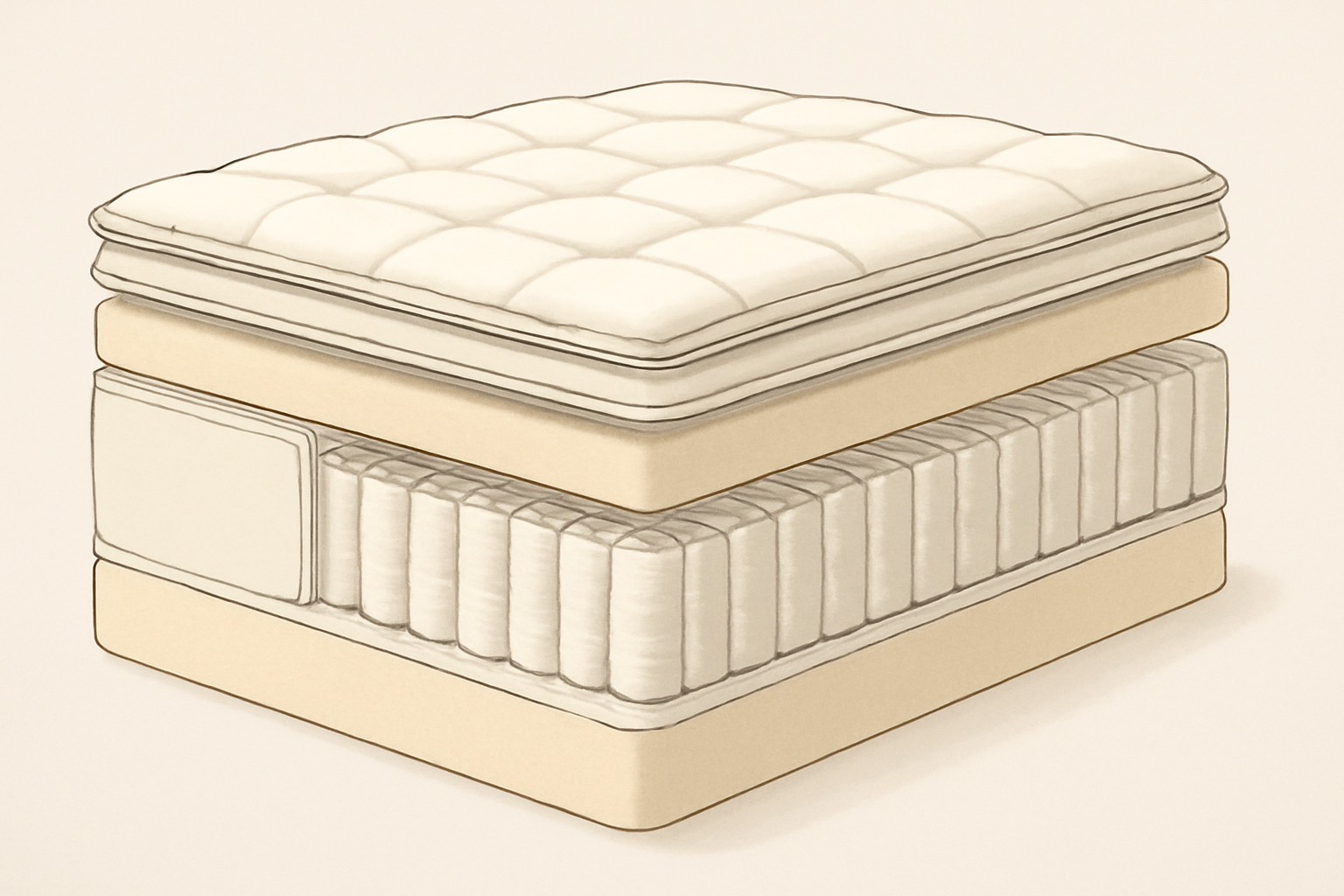 Puffy Legacy Review (2026): Is the $4,899 Cashmere-Wool Hybrid Worth It? — construction cross-section