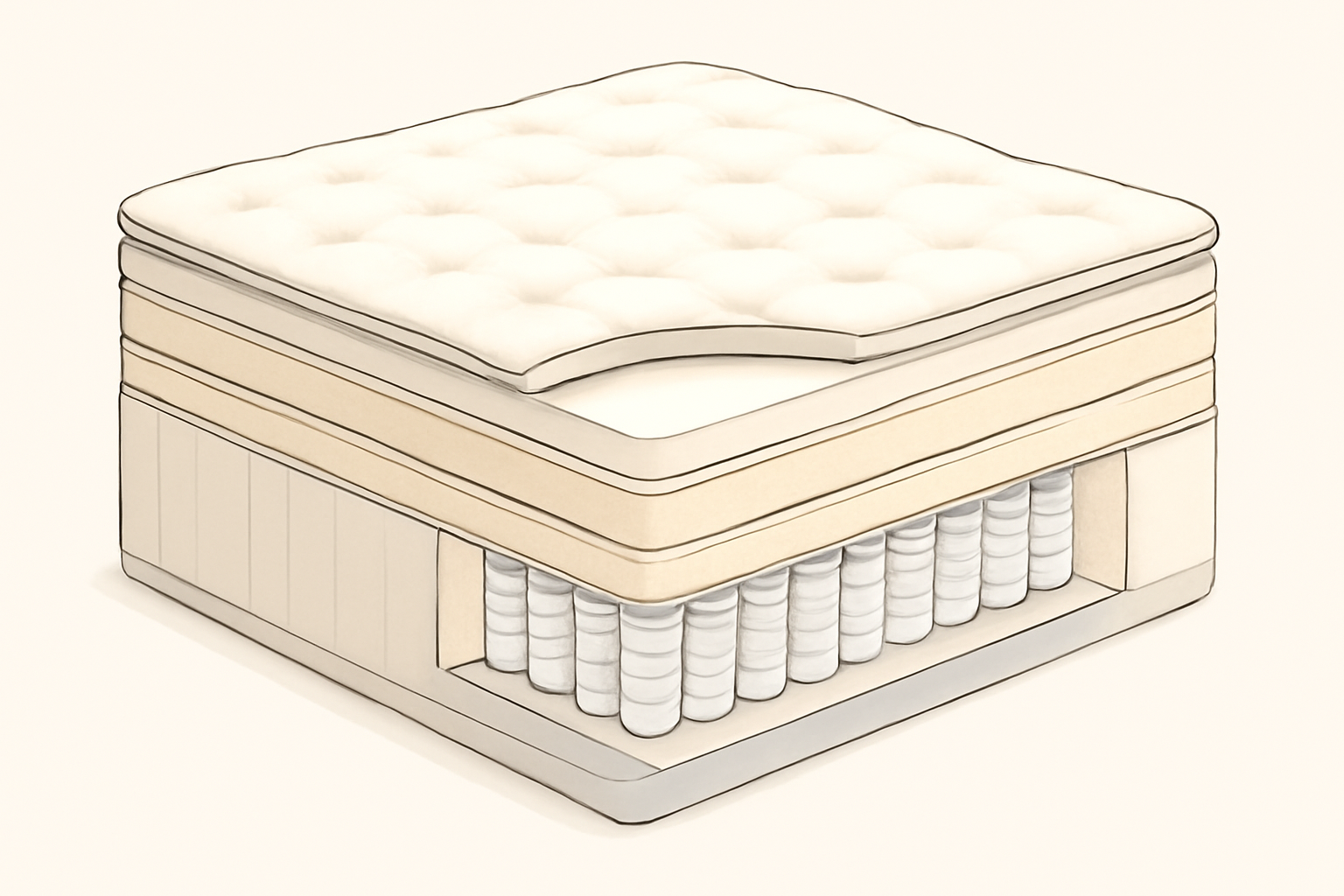 Saatva Latex Pillow Review: Is It Worth the Money? — construction cross-section