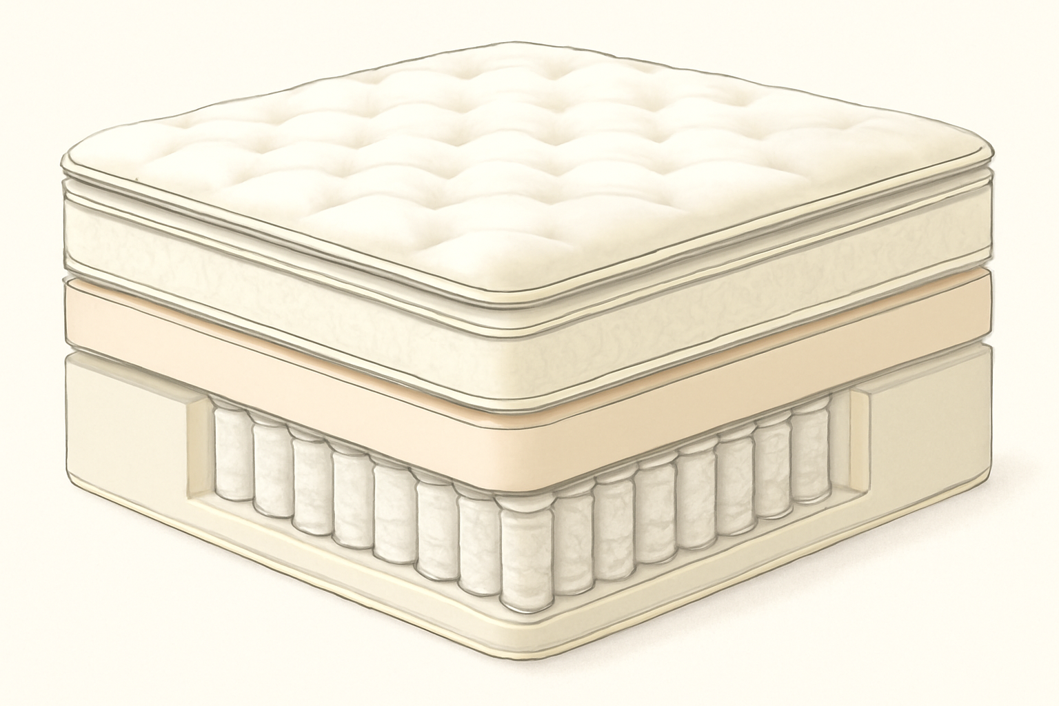 Saatva Mattress Review – Luxury Firm Feel 12 Test Results — construction cross-section