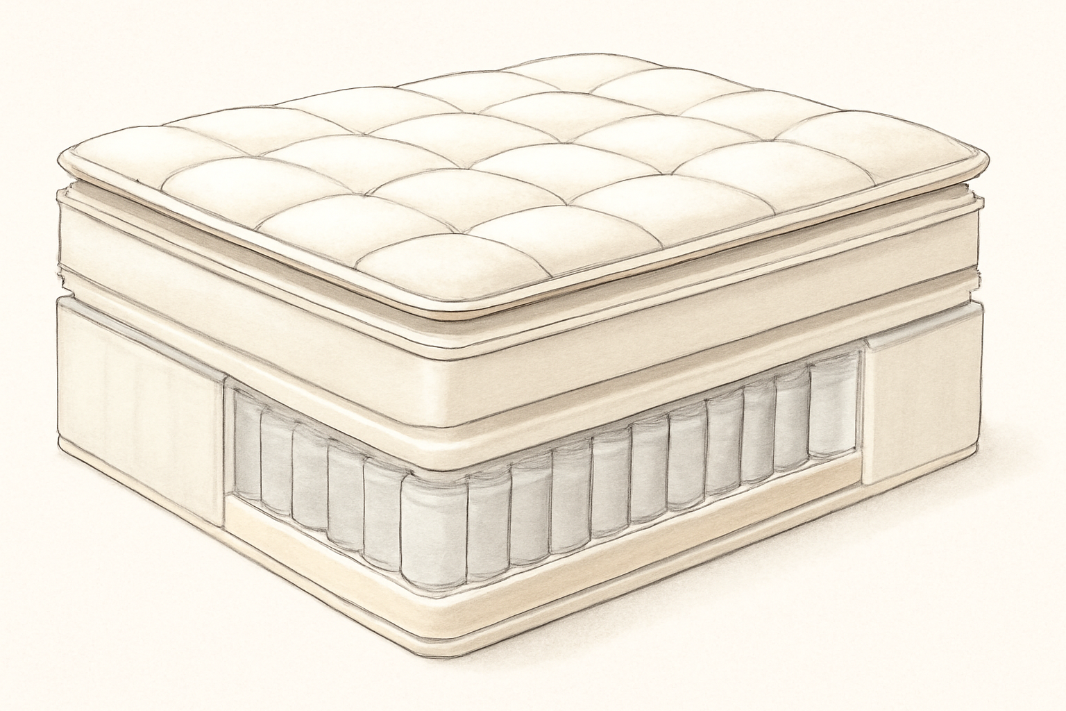 Shaq Mattress Review – The Mattress for Giants — construction cross-section