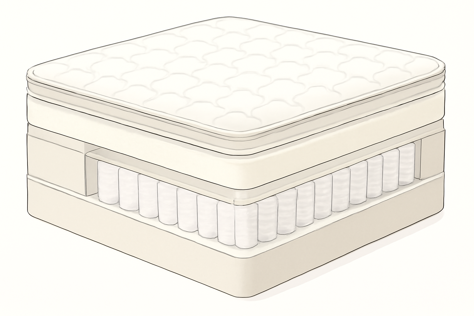 BeautyRest Recharge: Risky Choice for Comfort Seekers — construction cross-section